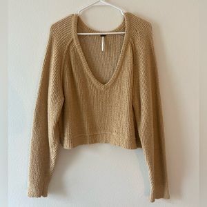 Light brown free people sweater